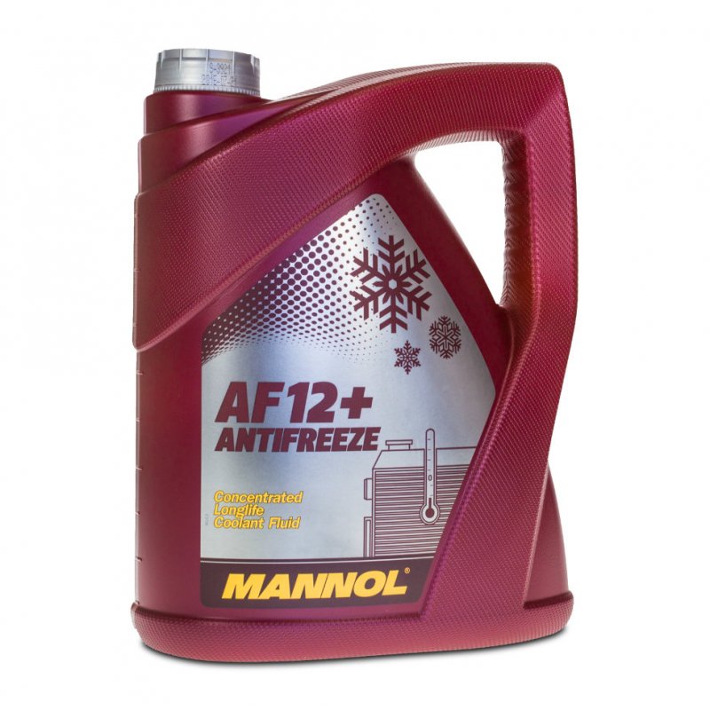 Антифриз AF 12-75 red (красный) 5л (5,6кг) MANNOL, 98835