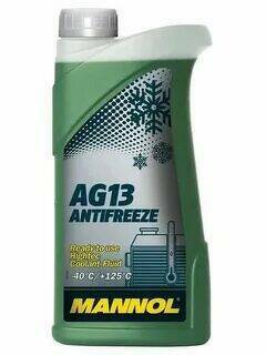 Антифриз ЗЕЛЕНЫЙ MANNOL ANTIFREEZE AG 13 (-40) HIGHTEC 1Л.(1,08 КГ) () MANNOL, 98933