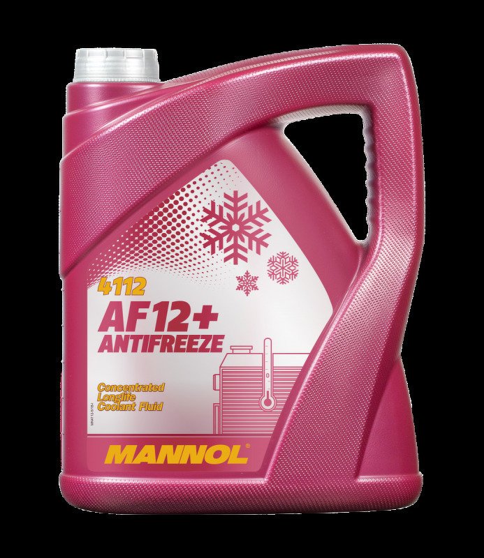 Антифриз Longlife AF12+Концентрат охлаждающей жидкости красный 5 л. MANNOL, MN3513100005VO1