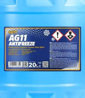 Антифриз AG11 -40 blue 20л MANNOL, MN401120