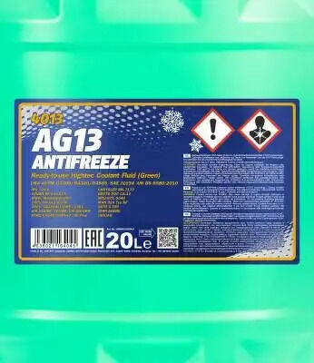 Антифриз, MANNOL Antifreeze AG13 -40 зеленый 20L MANNOL, MN401320