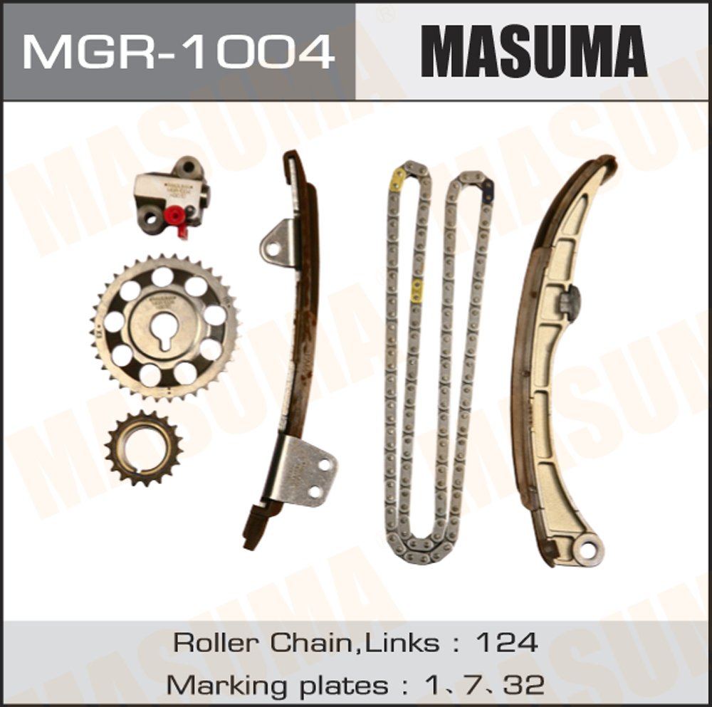 Комплект цепи ГРМ 1NZ-FE, 1NZ-FXE MASUMA, MGR1004