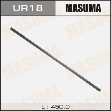 Лента щетки для каркасного стеклоочистителя (6 мм) MASUMA, UR18