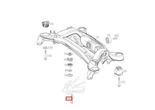 БОЛТ MERCEDES-BENZ, N000912010224