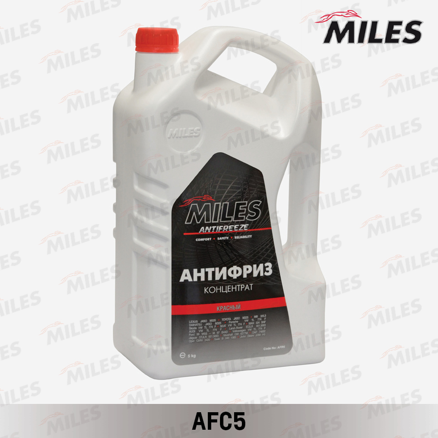 АнтифризКонцентрат G12G12+ (красный) 5кг. MILES, AFC5