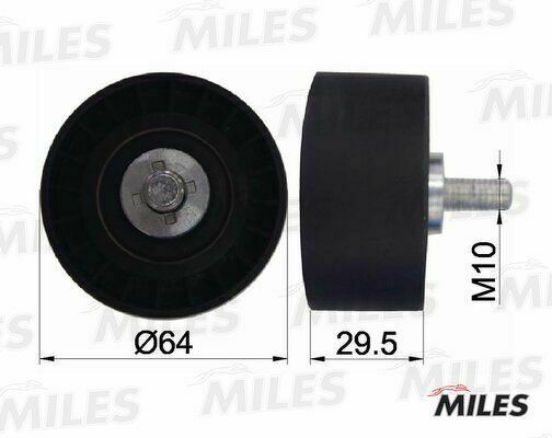 Ролик направляющий  ГРМ MILES, AG02002