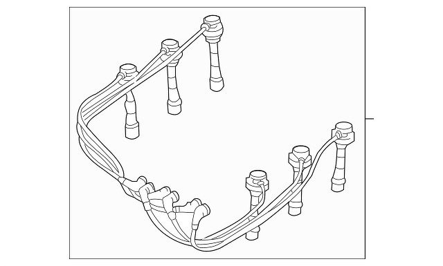 ПРОВОДА ВЫСОКОВОЛЬТНЫЕ,К-Т MITSUBISHI, MD371794