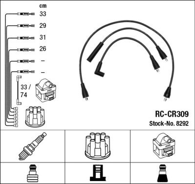 Комплект проводов NGK, RCCR309