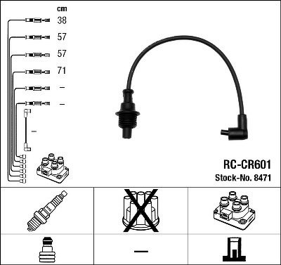 Комплект проводов NGK, RCCR601