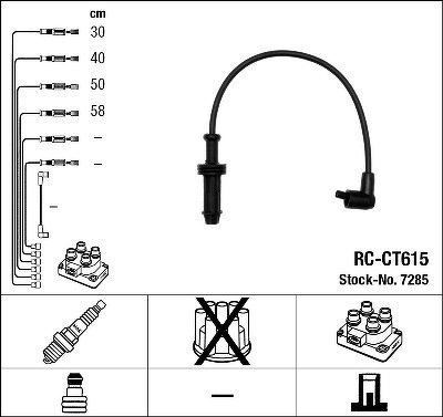 Комплект проводов NGK, RCCT615