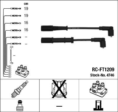 Комплект проводов NGK, RCFT1209