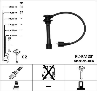 Комплект проводов NGK, RCKA1201
