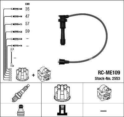 Комплект проводов NGK, RCME109