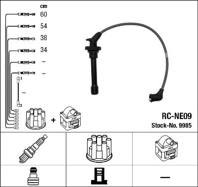 Комплект проводов NGK, RCNE09