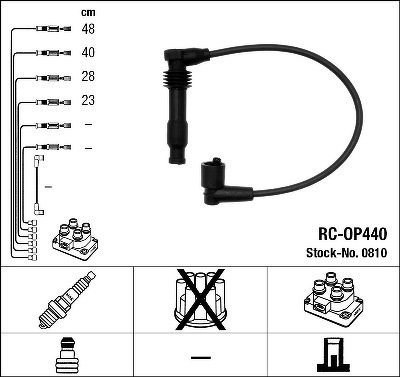 Комплект проводов NGK, RCOP440