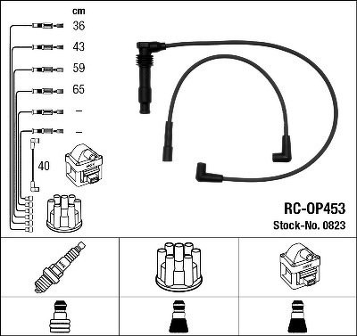 Провода высоковольтные NGK, RCOP453