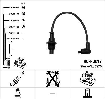 Комплект проводов NGK, RCPG617