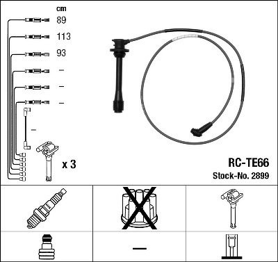 Комплект проводов NGK, RCTE66