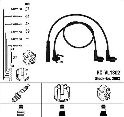 Комплект проводов NGK, RCVL1302