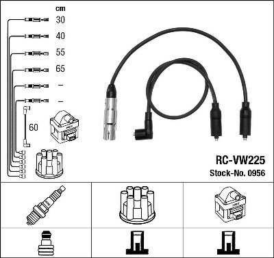 Комплект проводов NGK, RCVW225