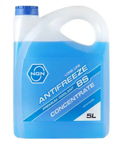 Жидкость охлаждающая NGN BS ANTIFREEZE 5L, 5л NGN, V172485315