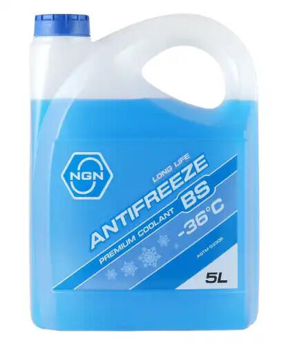 Жидкость охлаждающая NGN BS-36 ANTIFREEZE 5L, 5л NGN, V172485316