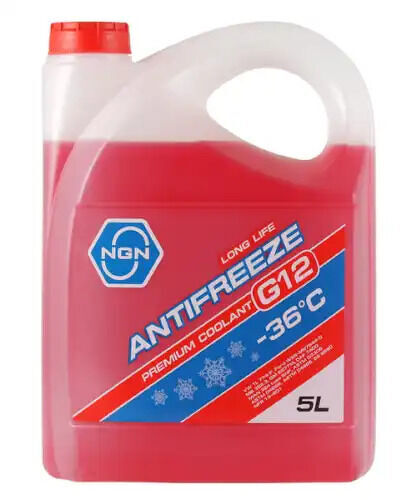 Жидкость охлаждающая NGN G12-36 ANTIFREEZE 5L, 5л NGN, V172485318