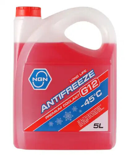 Жидкость охлаждающая NGN G12-45 ANTIFREEZE 5L, 5л NGN, V172485339
