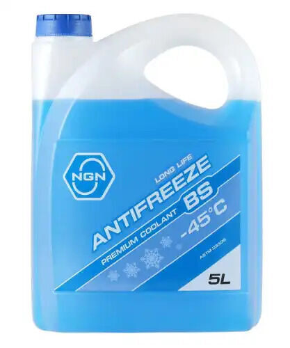 Жидкость охлаждающая NGN BS-45 ANTIFREEZE 5L, 5л NGN, V172485344