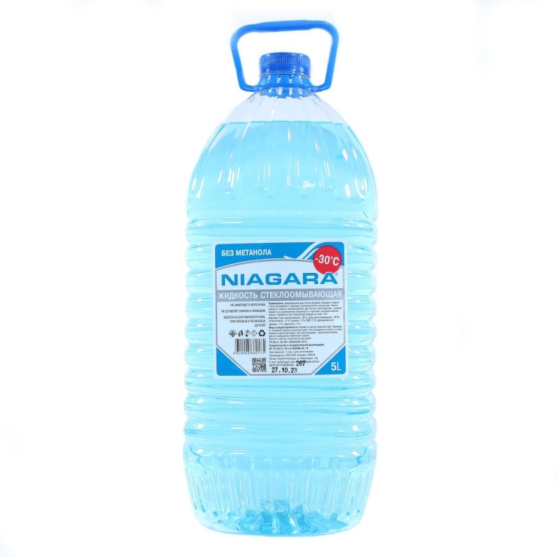 Жидкость стеклоомывающая -30с 5л NIAGARA, 001006009010