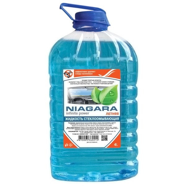 Жидкость омывания стекол летняя 4 л. ниагара NIAGARA, 1006010008
