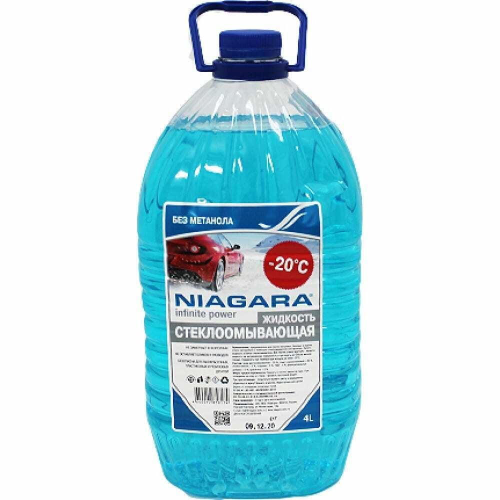 Жидкость стеклоомывающая -20с 4л NIAGARA, 1017007008