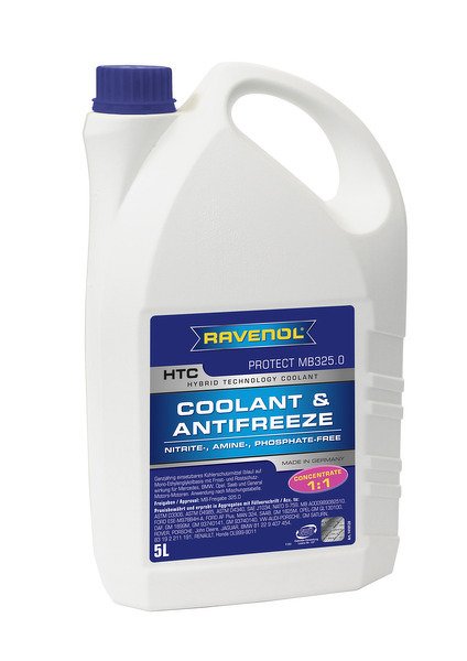 АнтифризКонцентрат синий RAVENOL HTC Hybrid Techn.Coolant Concent-exclusiv ( 5л) RAVENOL, 4014835755659