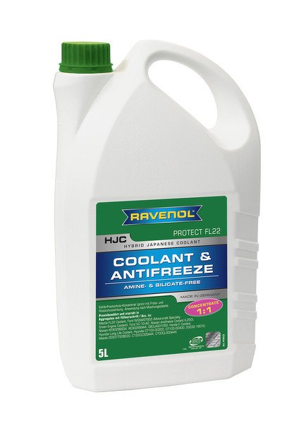 АнтифризКонцентрат зеленый RAVENOL HJC Hybrid Japanese Coolant Concentrate (5л) RAVENOL, 4014835755857