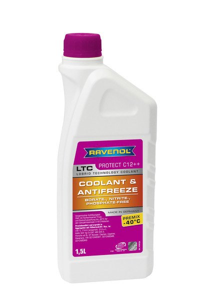Антифриз готов.лила RAVENOL LTC Lobrid Technology Coolant Premix -40 C12++( 15л) RAVENOL, 4014835756113