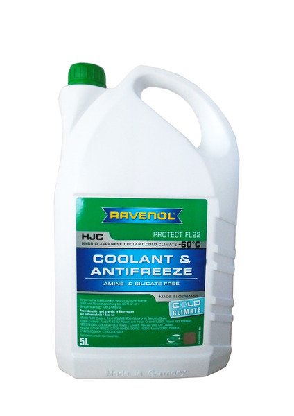 Антифриз готовый к прим. зеленый RAVENOL HJC COLD CLIMATE -60 C (5л) RAVENOL, 4014835841239