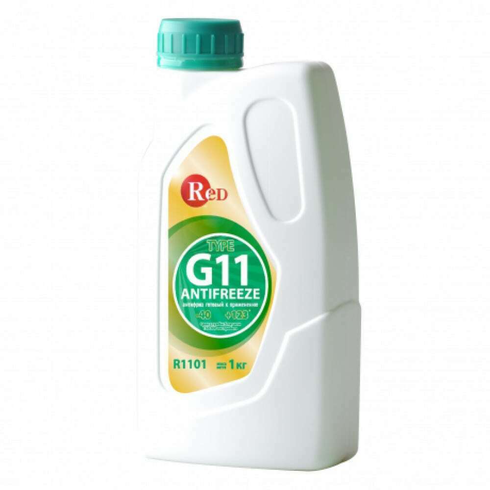 Антифриз, готовый к применению G11 ЗЕЛЕНЫЙ 1кг R1101 RED, R1101