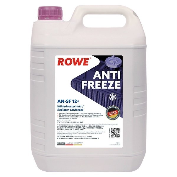 Жидкость охлаждающая HIGHTEC ANTIFREEZE AN G12 (5л) ROWE, 21014005099