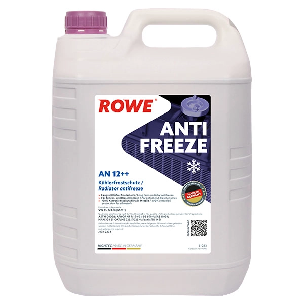 Охлаждающая жидкость hightec antifreeze an g12 (5л) ROWE, 21033005099