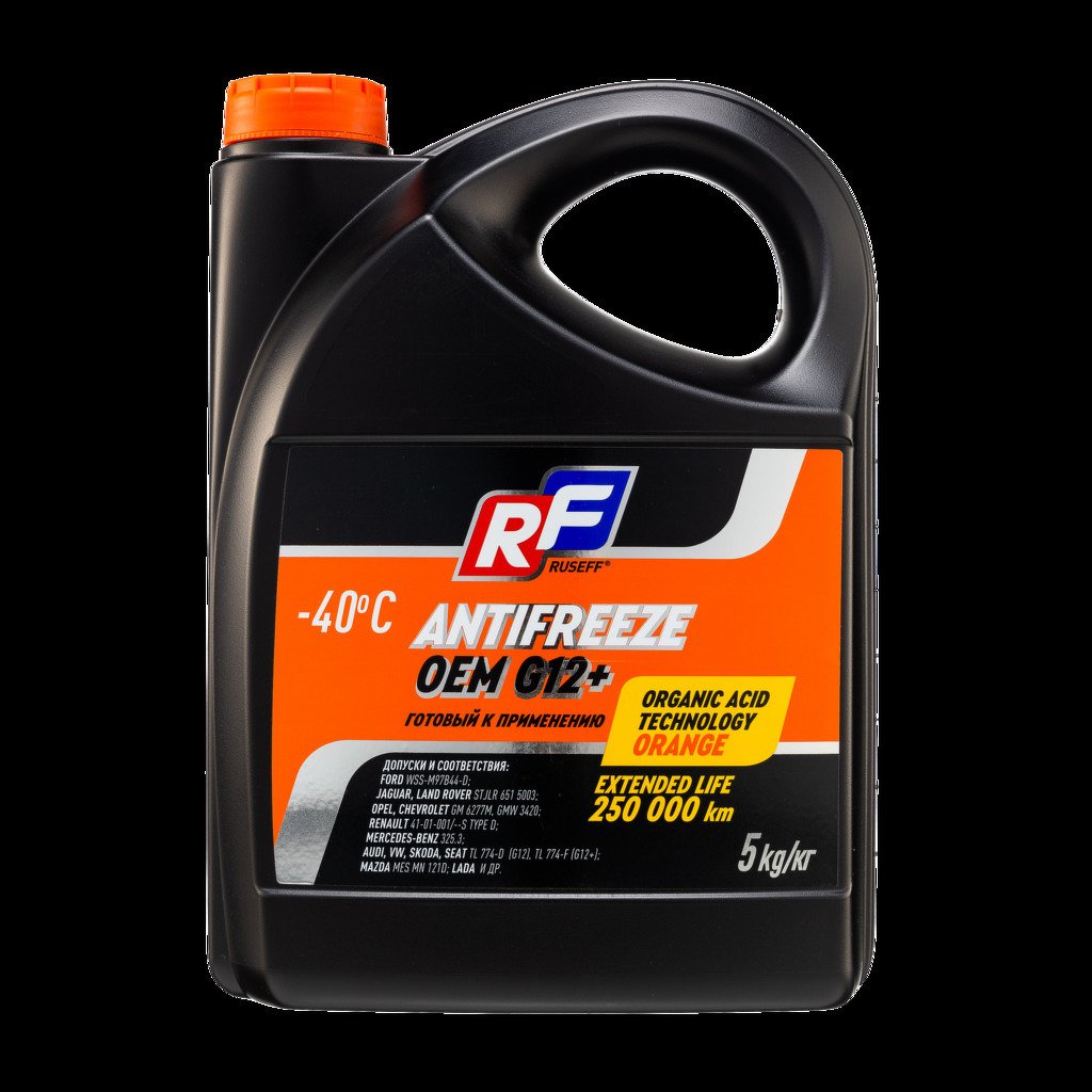 Антифриз ANTIFREEZE OEM G12+ 40 (5кг) RUSEFF, 17236N