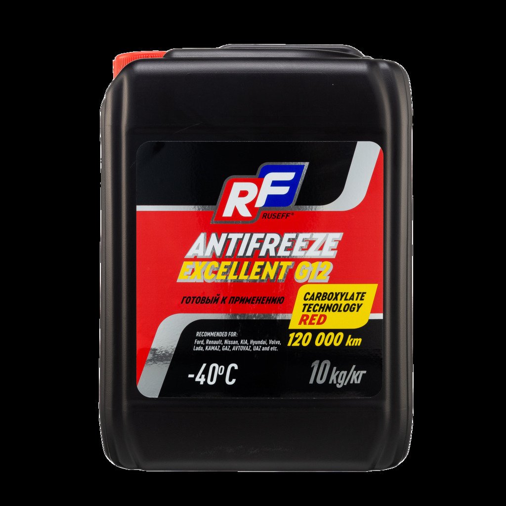 Антифриз ANTIFREEZE EXCELLENT G12 40 (10кг) RUSEFF, 17358N