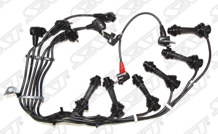 Провода высоковольтные TOYOTA JZX9JZS 1JZGE2JZGE (кругл. резин.) SAT, ST9091921570