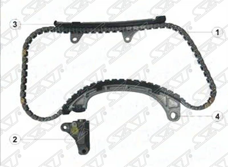 TK-0036 Комплект цепи ГРМ LYNXauto SAT, TKTY330B