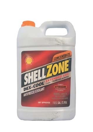 Антифриз концентрированный, оранжевый SHELL Zone Dexcool Extended Life AntifreezeCoolant (3,785л) SHELL, 9404006021