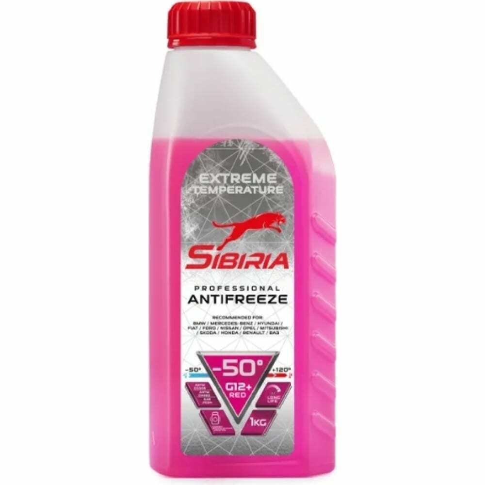 Антифриз Sibiria G12+ red -50 1кг SIBIRIA, 963888