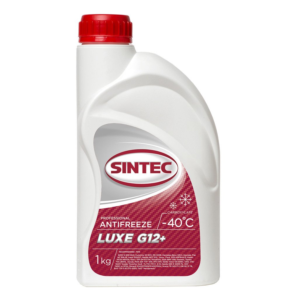 Антифриз Sintec Luxe G12+ red -40 1кг SINTEC, 613500