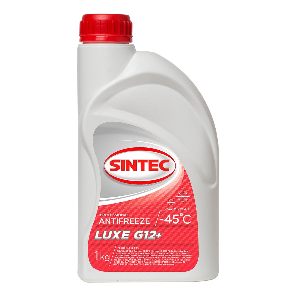 Антифриз Sintec Luxe G12+ red -45 1кг SINTEC, 613502