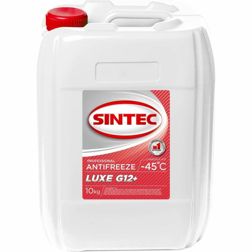 Антифриз Sintec Luxe G12+ red -45 10кг SINTEC, 613504