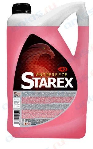 Антифриз STAREX RED КРАСНЫЙ G11 5 КГ 700619 SINTEC, 700619