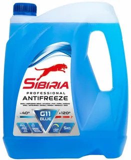 Антифриз Sibiria -40 синий G11 5 кг SINTEC, 741266
